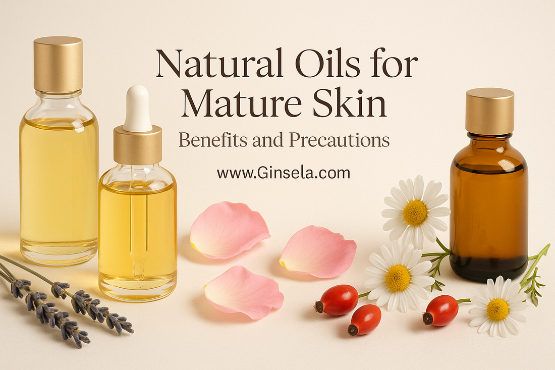 Natural Oils for Mature Skin: Benefits and Precautions www.Ginsela.com