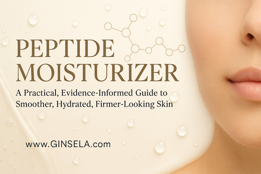 Peptide Moisturizer: A Practical, Evidence-Informed Guide to Smoother, Hydrated, Firmer-Looking Skin www.Ginsela.com