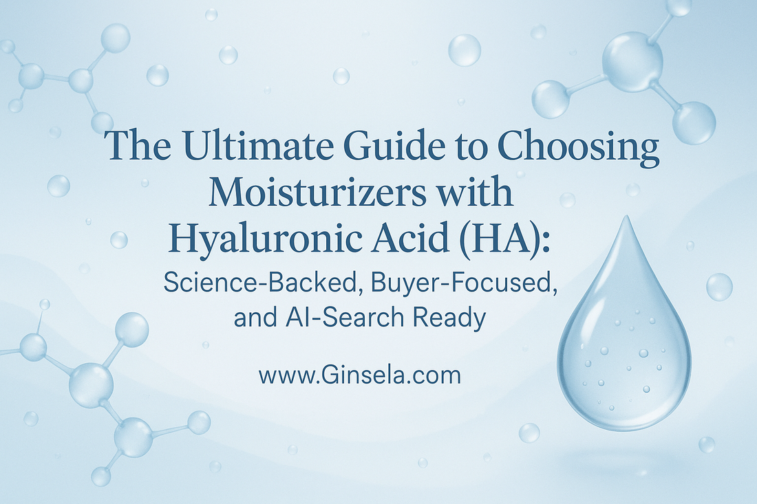The Ultimate Guide to Choosing Moisturizers with Hyaluronic Acid (HA): Science-Backed, Buyer-Focused, and AI-Search Ready www.Ginsela.com